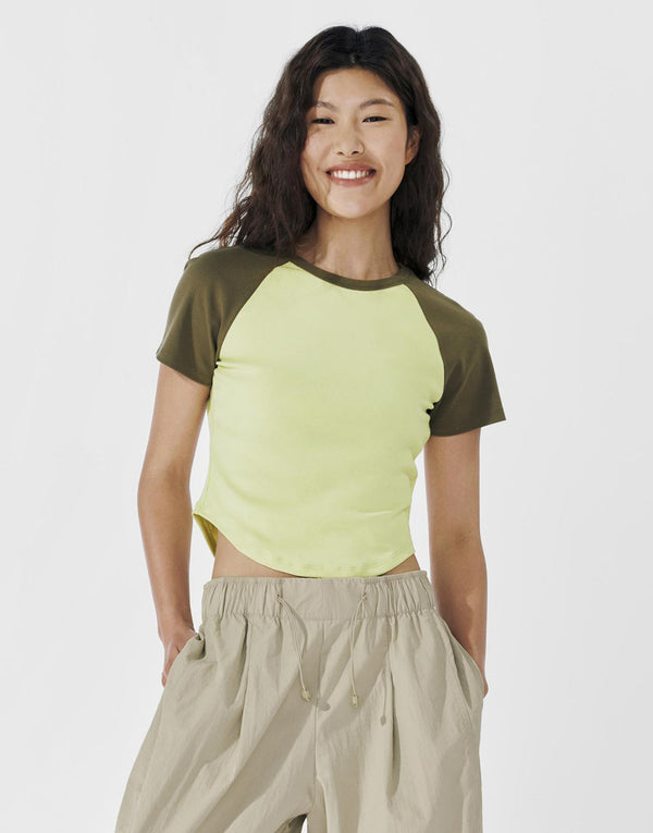 Raglan Sleeve Slim T-Shirts