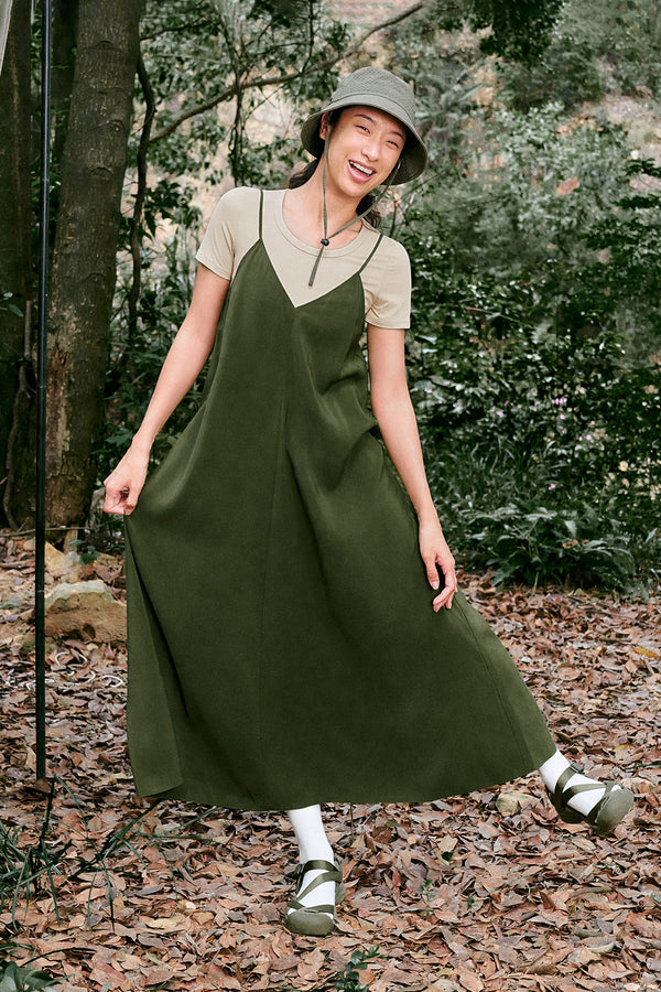 Sleeveless V-Neck A-Line Dresses