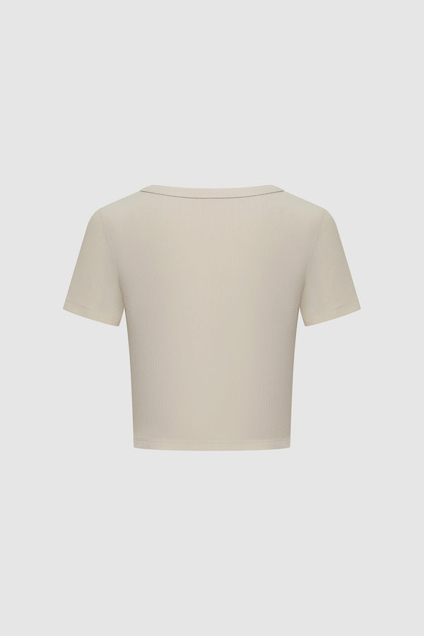 Stretchy Short Sleeve Skinny T-Shirts