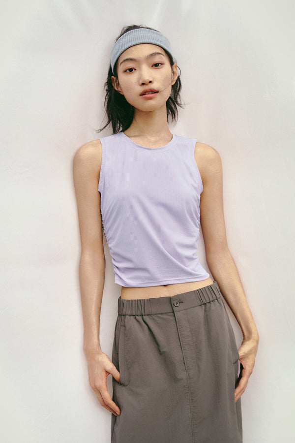 Quick Dry Crew Neck Short Tank Tops