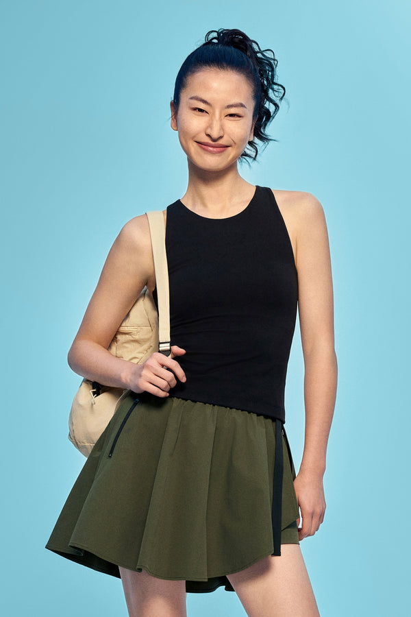 Stretchy Mid-Length Tank Tops