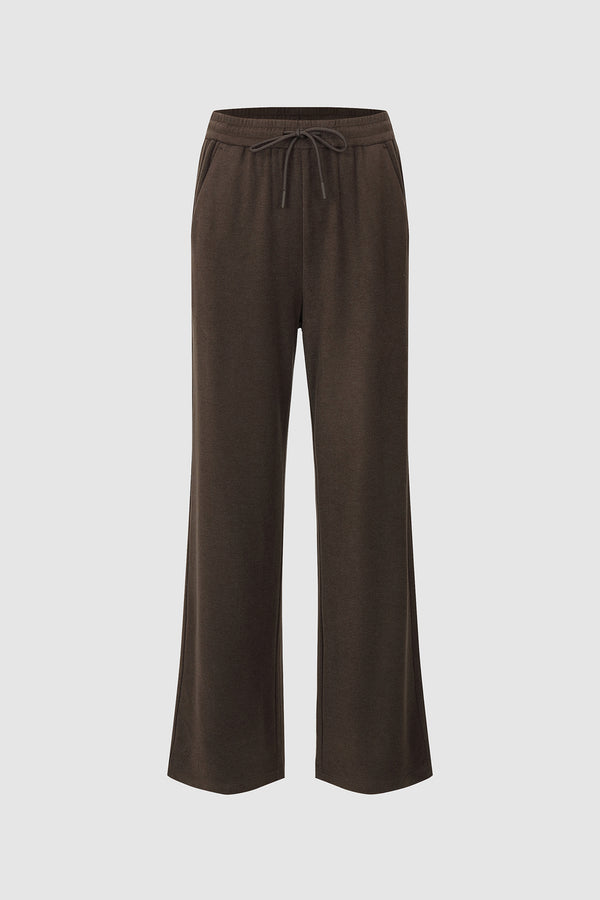 Antistatic Knitted Fabric Straight Pants