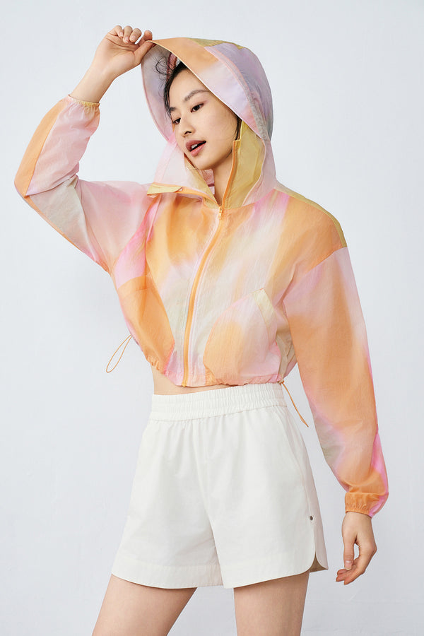 Drop Shoulder Sleeve Hoodie Jackets