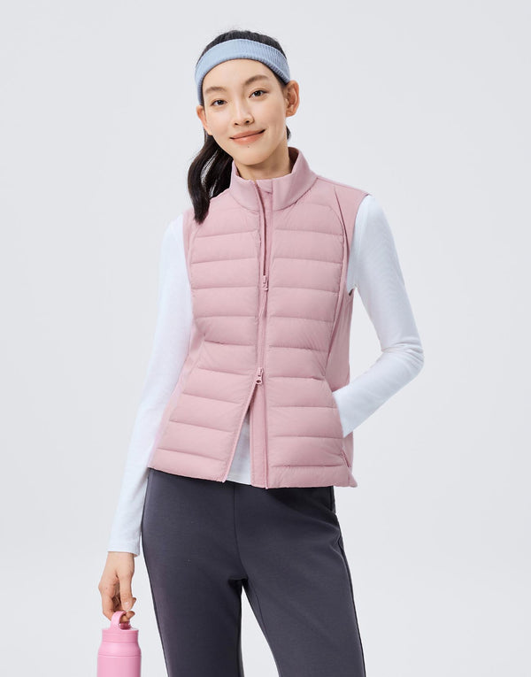 Contrast Puffer Gilet Down Vests