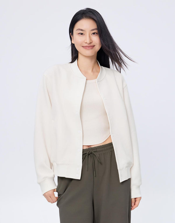 Crew Neck Bomber Jackets