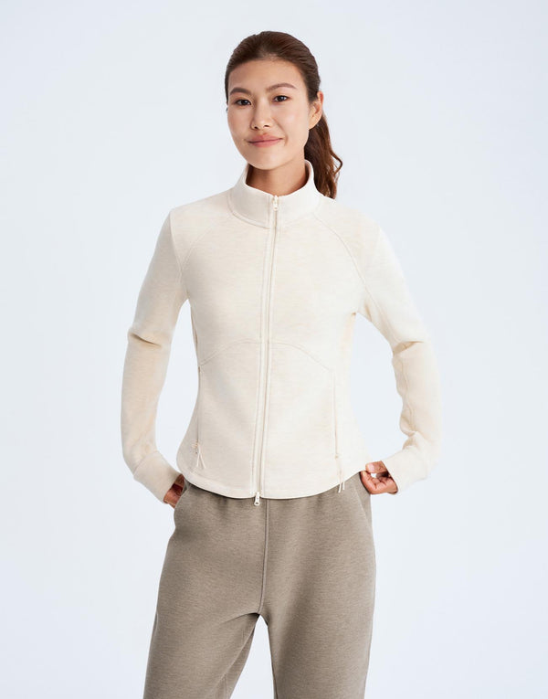 High Neck Stitch Detail Slim Jackets