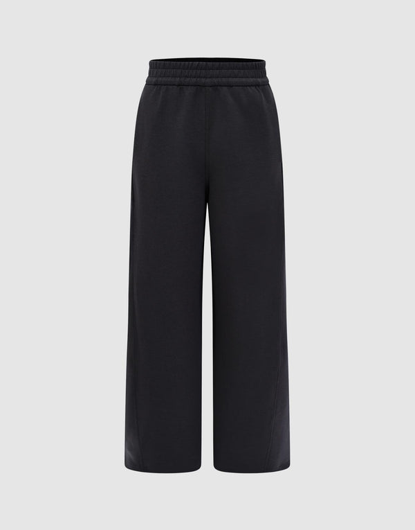 Pull-On Barrel Wide-Leg Pants