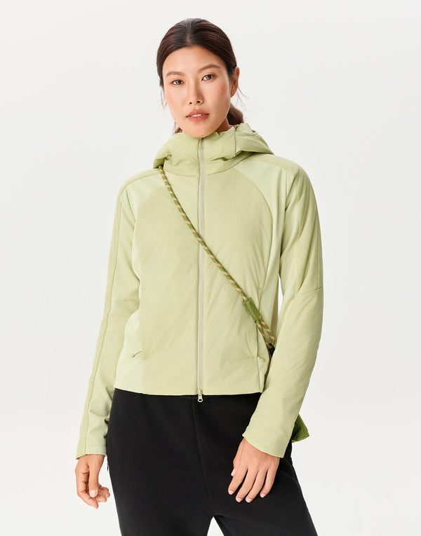 Hooded Contrast Padded Coats