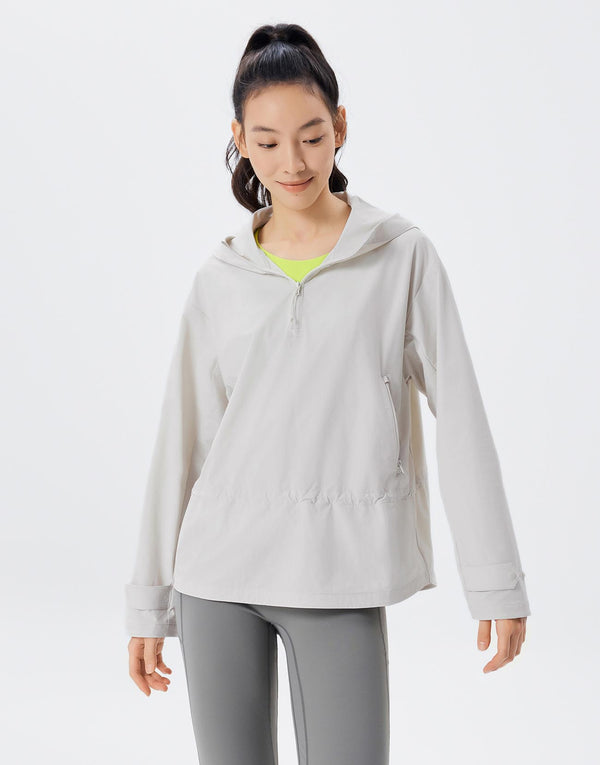 High Neck Half Zip Shirt