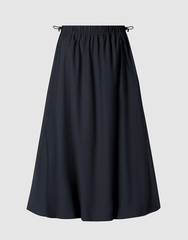 Water Repellent Midi A-Line Skirts