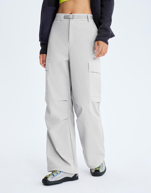 Belted Wide Leg Cargo Pants