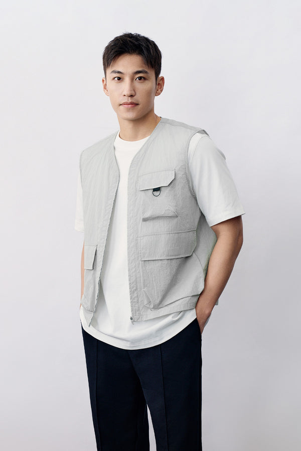 Flap Pocket Straight Vests