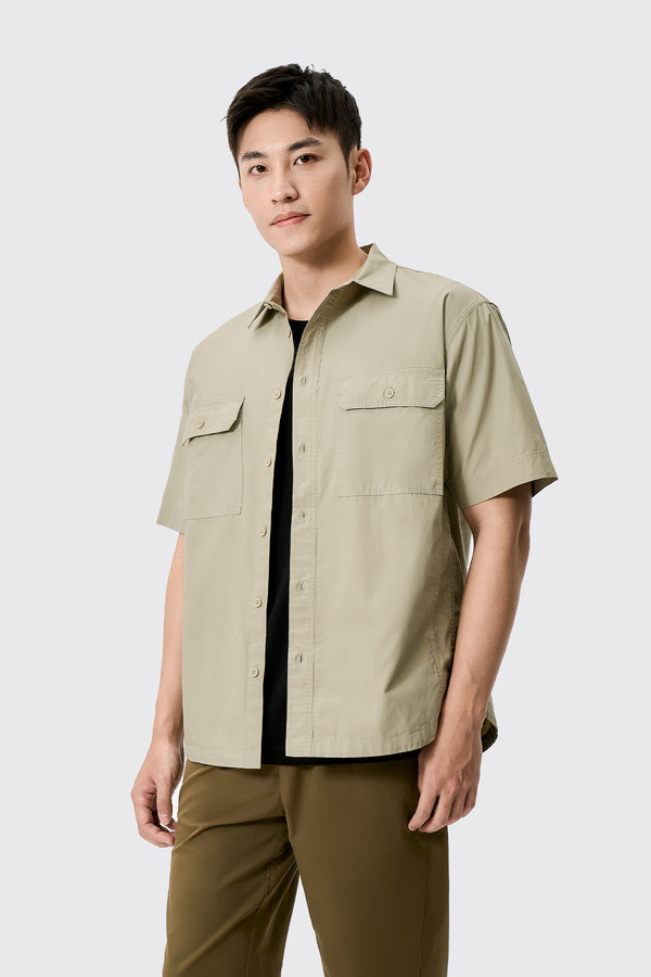 Flap Pocket Shirt Collar Shirts