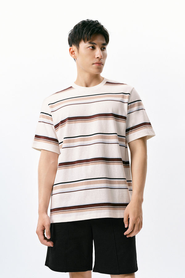 Striped Crew Neck Regular T-Shirts