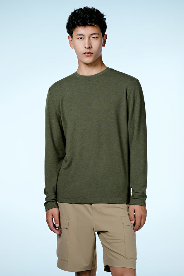 Long Sleeve Crew Neck T-Shirts