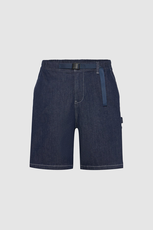 Mid-Length Denim Shorts