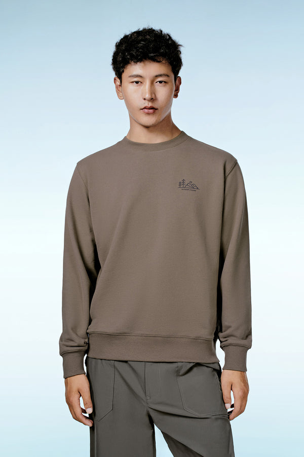 Drop Shoulder Sleeve Crew Neck Sweatshirts