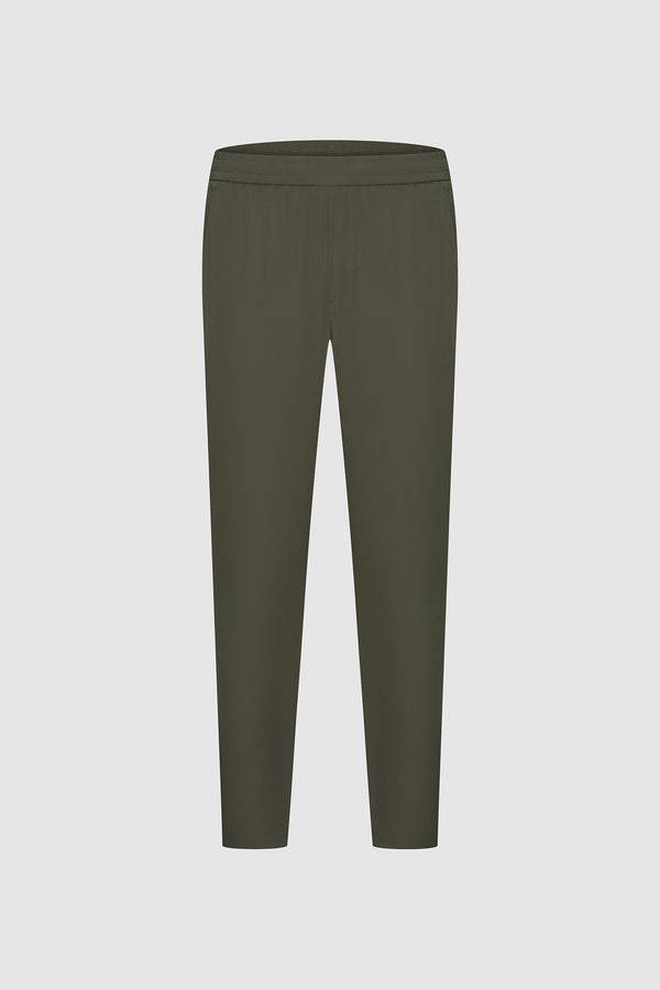 Woven Cropped Straight Pants