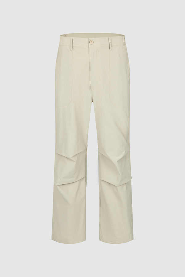 Wrinkle-Free Woven Wide-Leg Pants