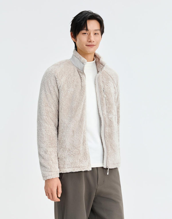 High Neck Faux Fur Jackets