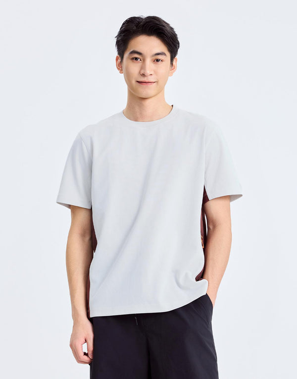 Contrast Side Panel T-Shirts