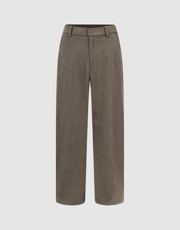 Loose Barrel Wide-Leg Pants