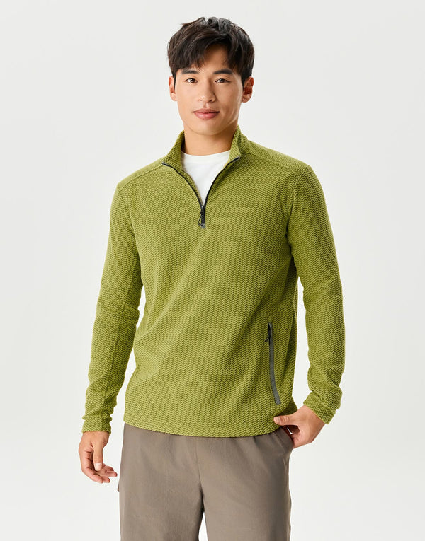 Half Zip Long Sleeve T-Shirts