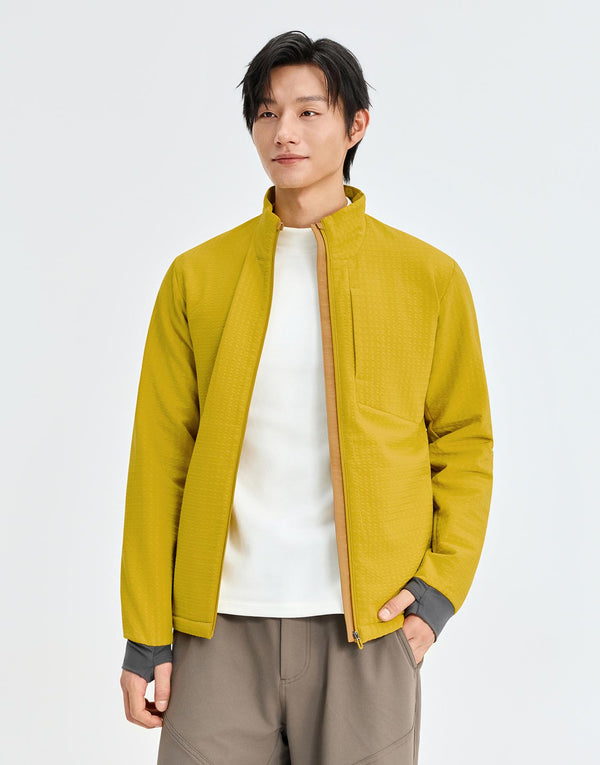 High Neck Full Zip Contrast Jackets
