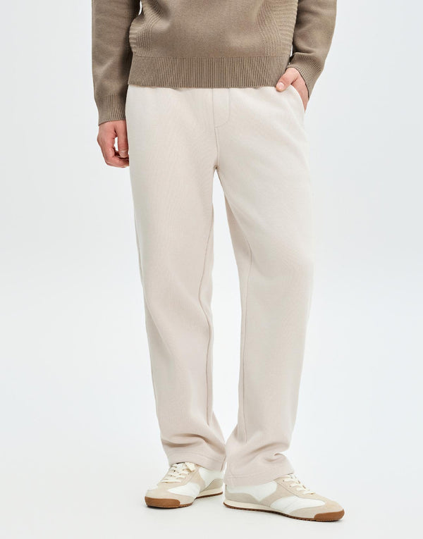 Drawstring Pull On Straight Leg Pants