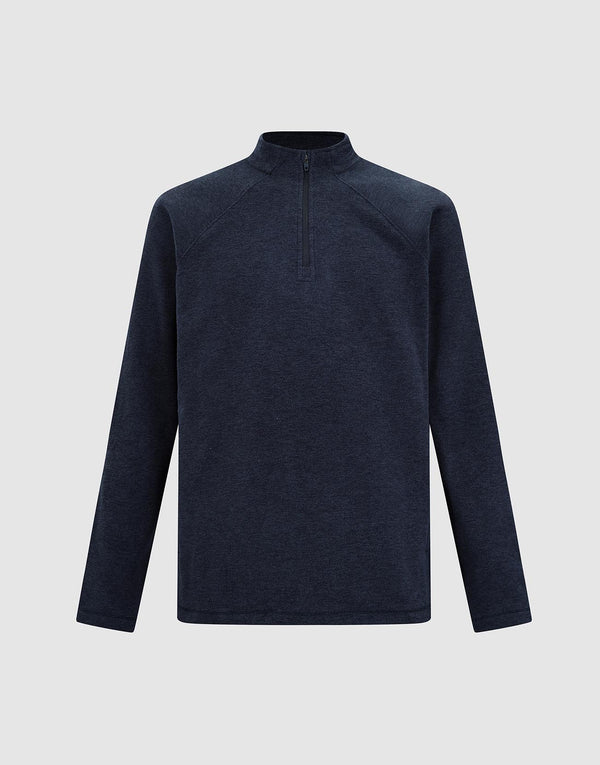Half Zip Long Sleeve Knitted T-Shirts
