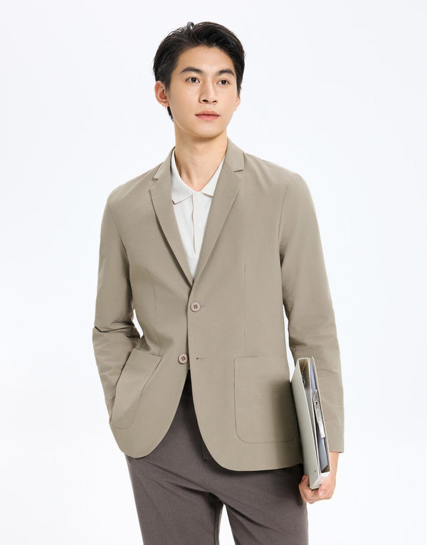 Patch Pockets Notch Lapel Blazers