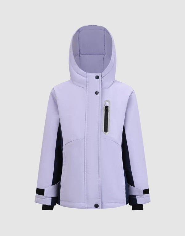 Hooded Contrast Down Jackets