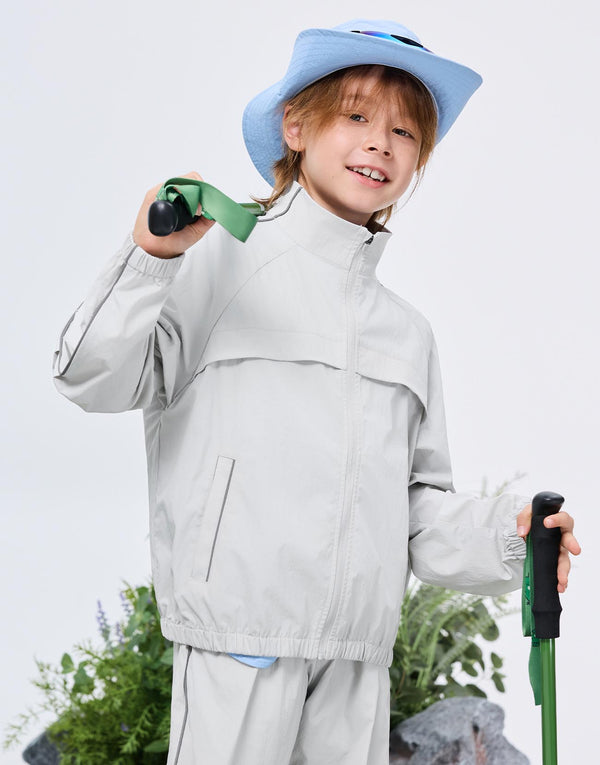 Waterproof Full-Zip Stand Collar Jackets