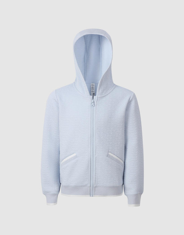 Contrast Trim Hooded Jackets