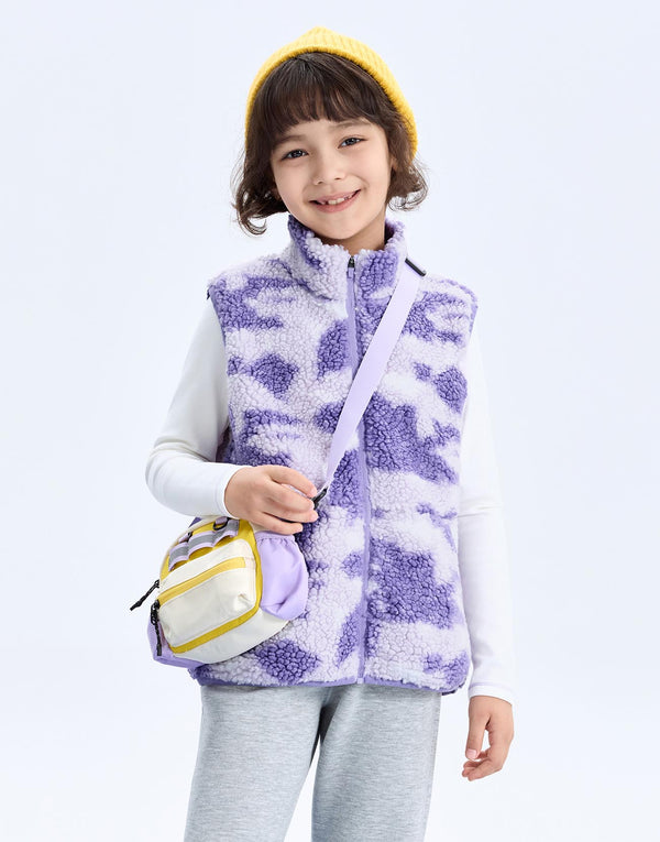 Contrast Fluffy Faux Fur Vests