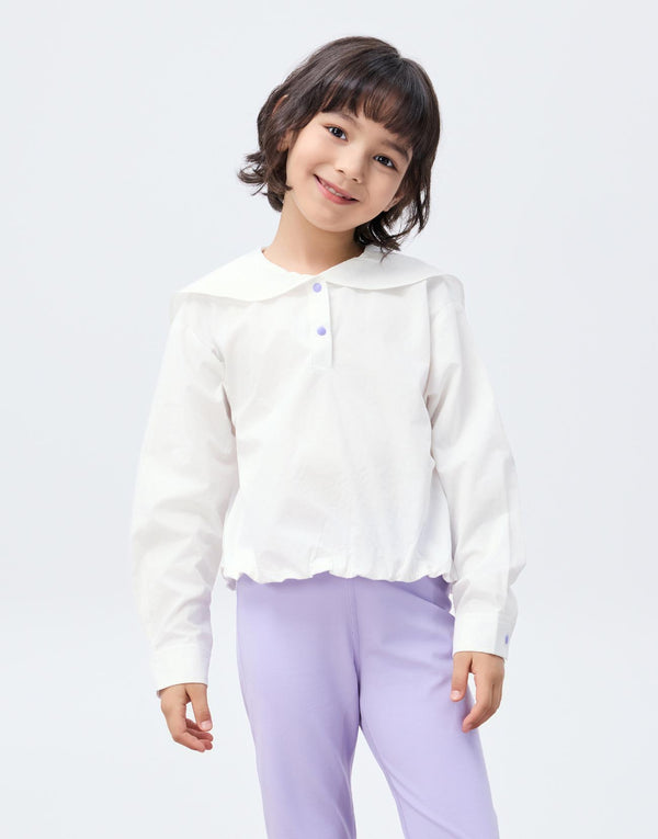 Elastic Hem Hooded Overhead Shirts