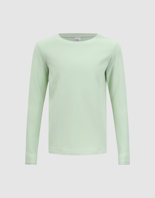 Stitch Detail Slim Long Sleeve T-Shirts