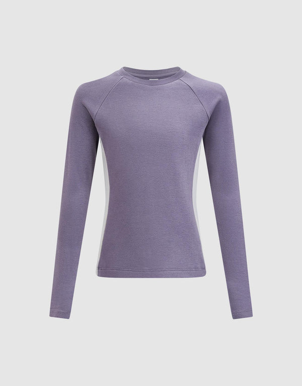 Contrast Long Sleeve T-Shirts