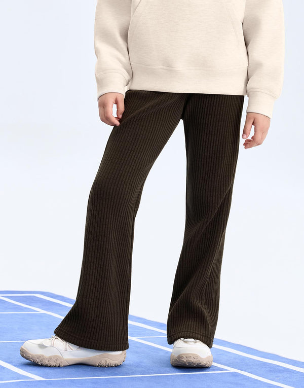 Waffle Pull On Flare Leg Pants