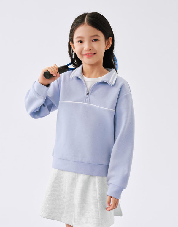 High Neck Half Zip Sweatshirts